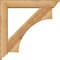 Ekena Millwork Westlake Traditional Rough Sawn Bracket w/ Offset Brace, Western Red Cedar, 6"W x 32"D x 32"H BKT0604X32X32WTL01RWR - alternate 3